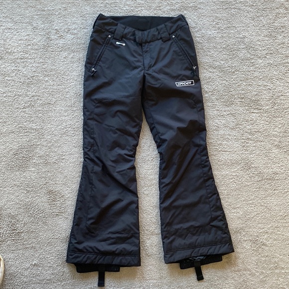 SPYDER XT 10,000 Skiing Snowboarding Ski Pants Snow Black Floral - 6 - Picture 1 of 8
